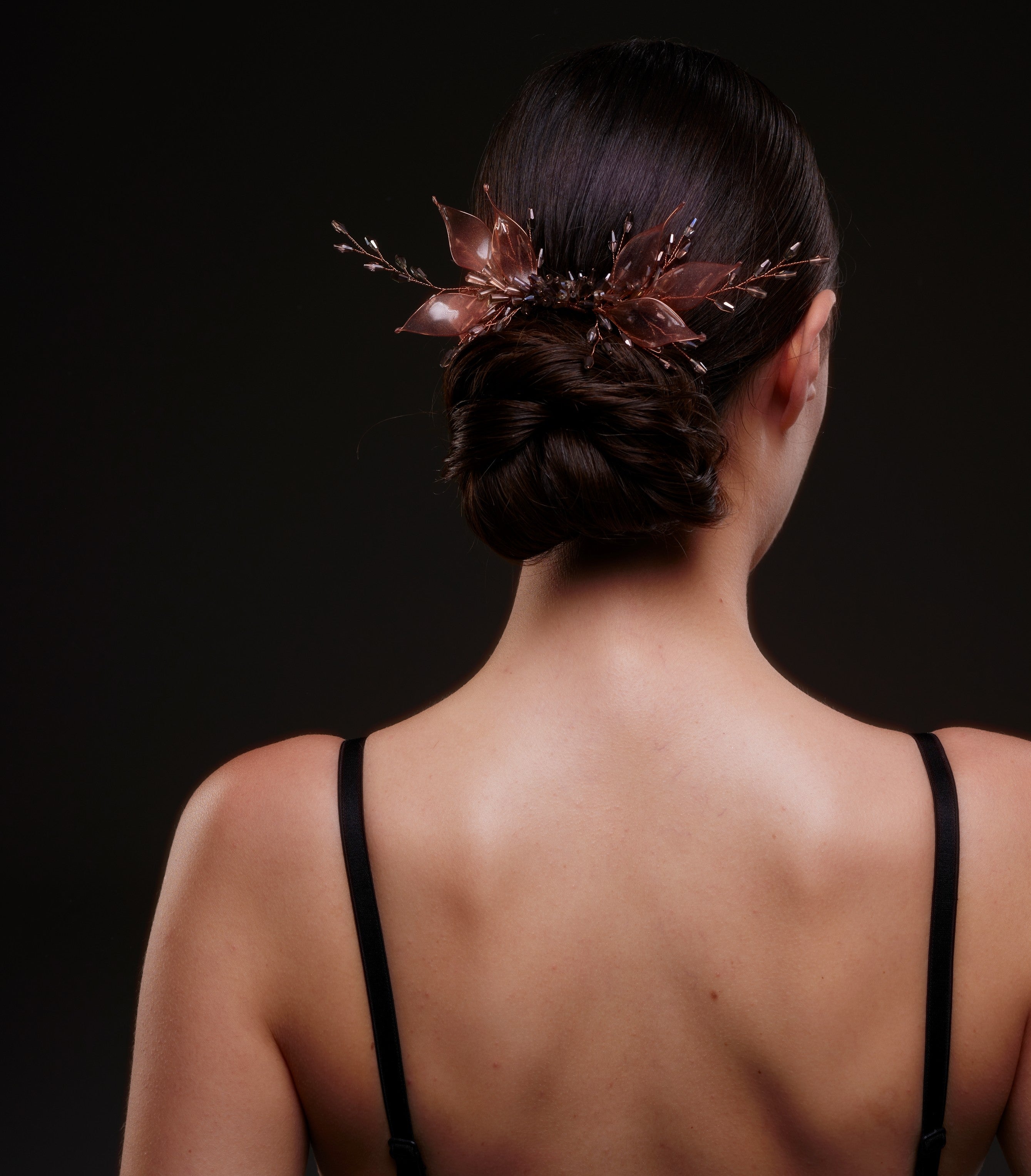 Bronze Leaf Hair Comb