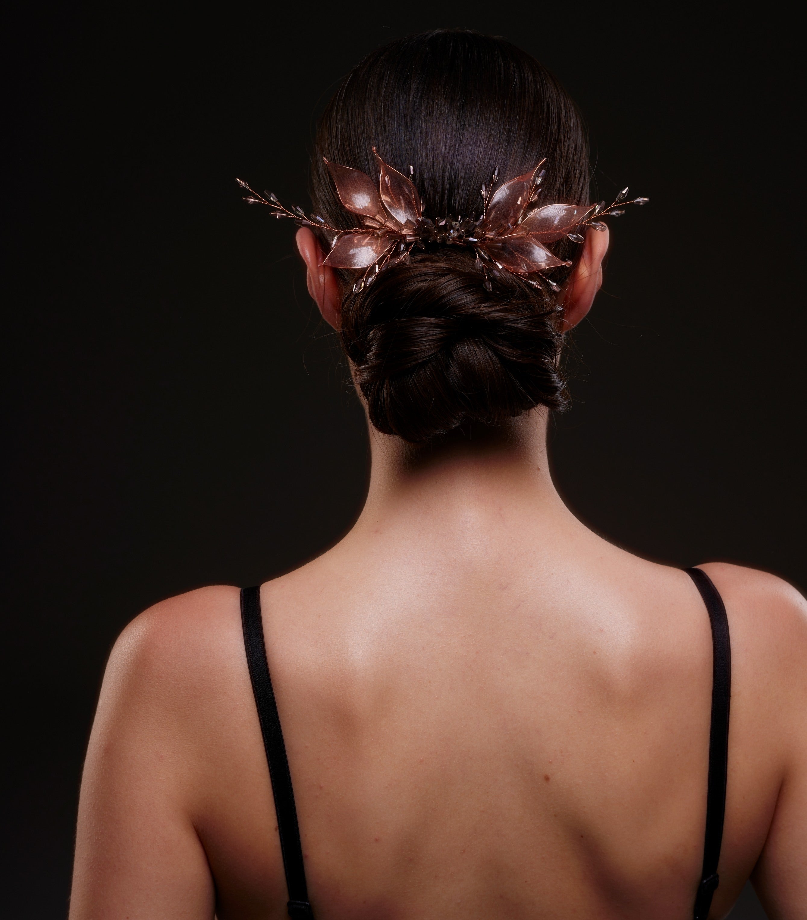 Bronze Leaf Hair Comb