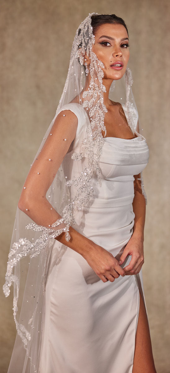 Embroideried Wedding Veil