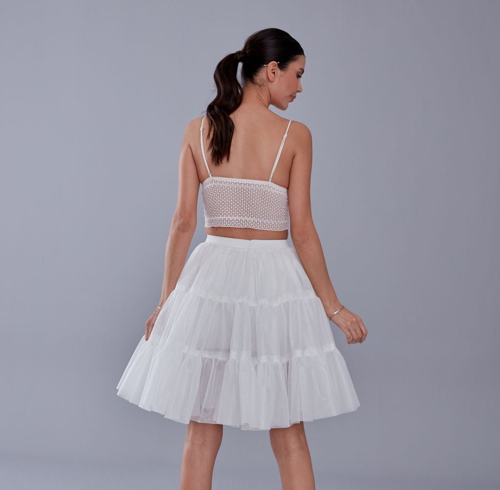 Elegant Voile Petticoat with Elastic Band - Perfect for Weddings, Parties, and Everyday Wear