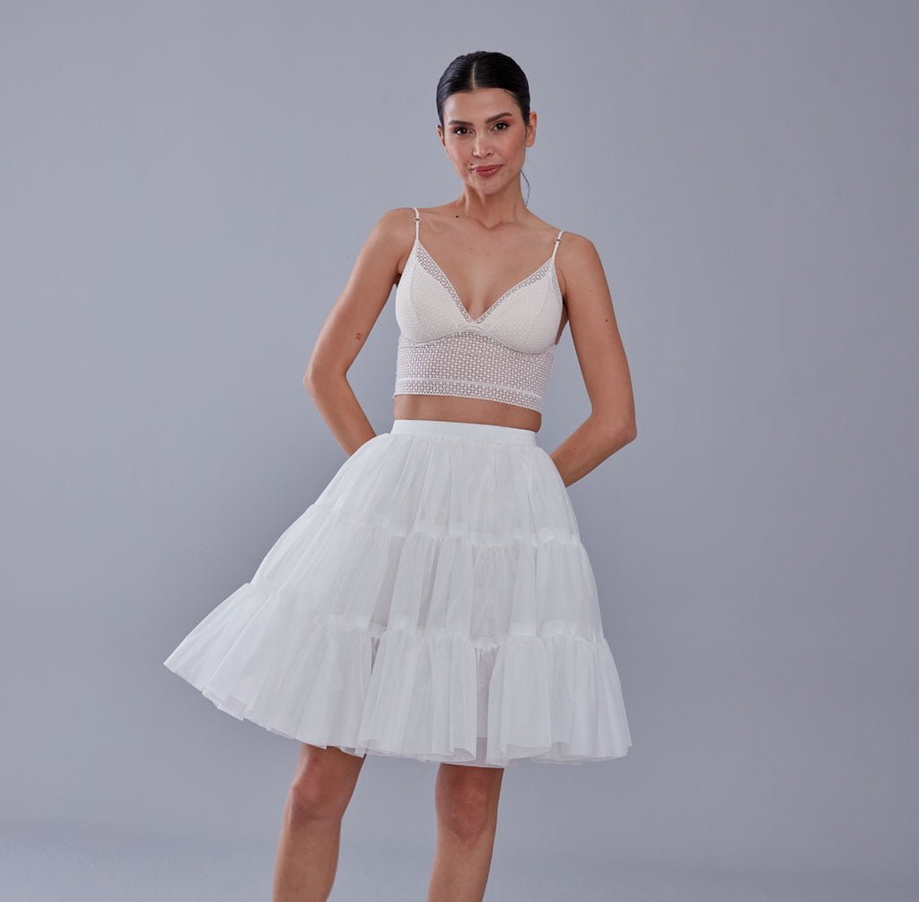 Elegant Voile Petticoat with Elastic Band - Perfect for Weddings, Parties, and Everyday Wear