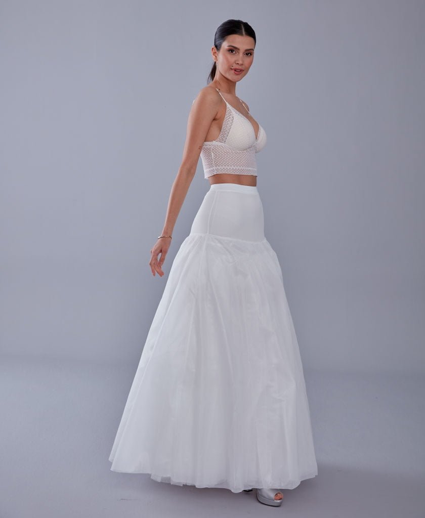 Wedding Dress Underskirt, White Petticoat