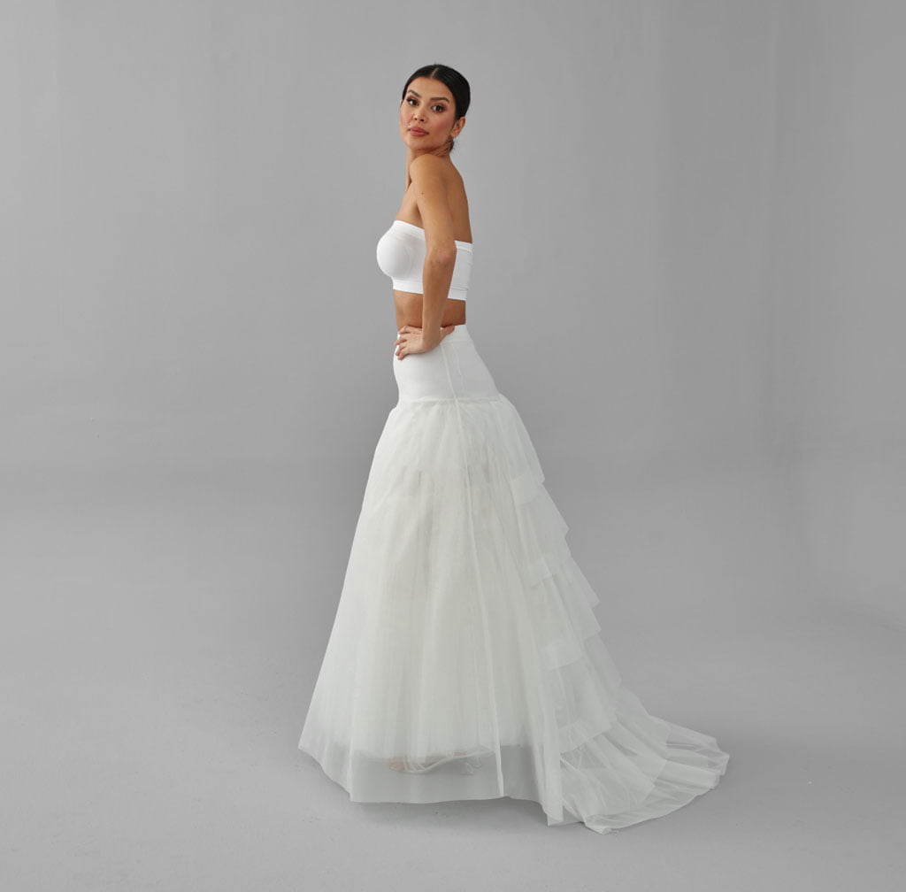 Wedding Dress Underskirt, White Petticoat