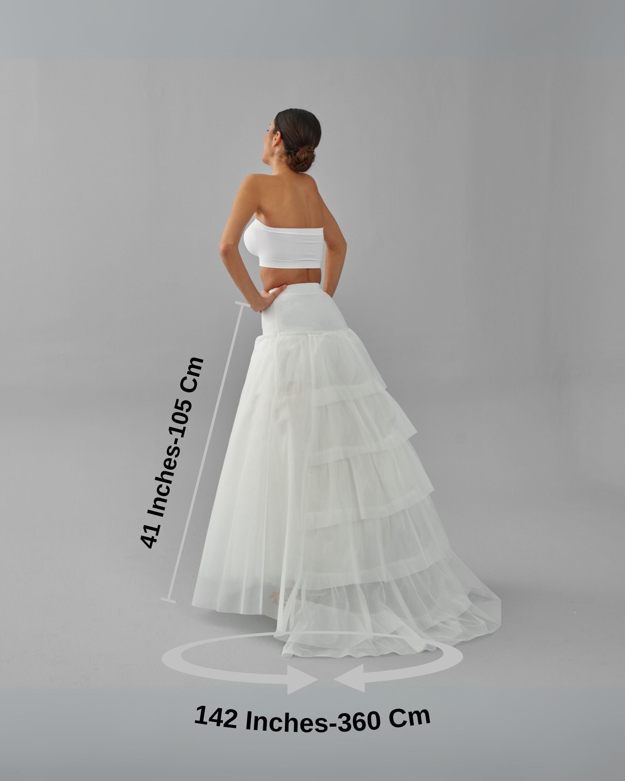 Wedding Dress Underskirt, White Petticoat