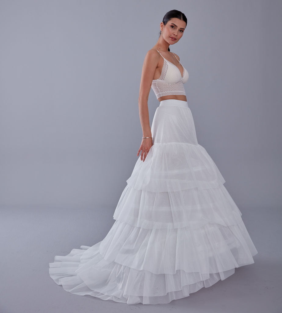 Wedding Dress Underskirt, White Petticoat