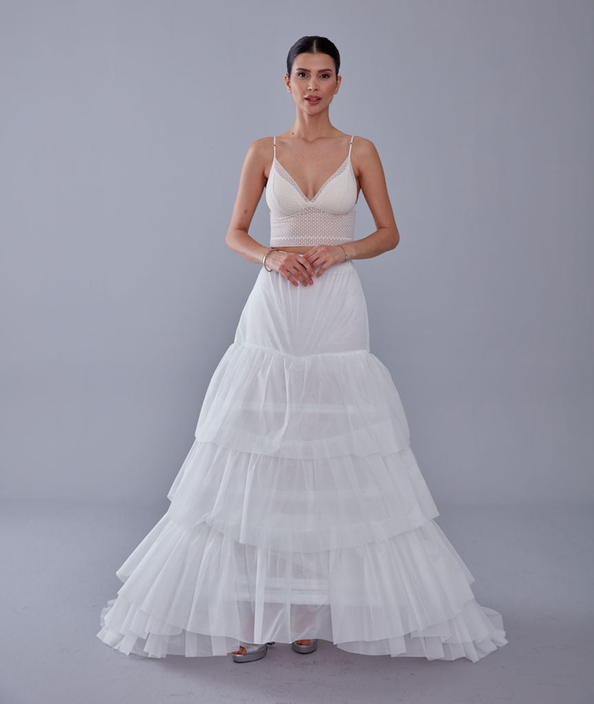 Wedding Dress Underskirt, White Petticoat