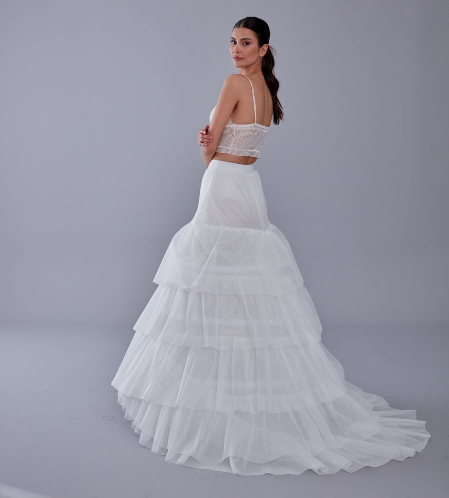 Wedding Dress Underskirt, White Petticoat