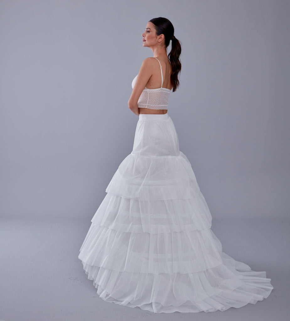 Wedding Dress Underskirt, White Petticoat