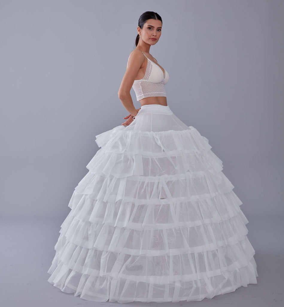 Wedding Dress with Underskirt Gown Crinoline – Bridal Port