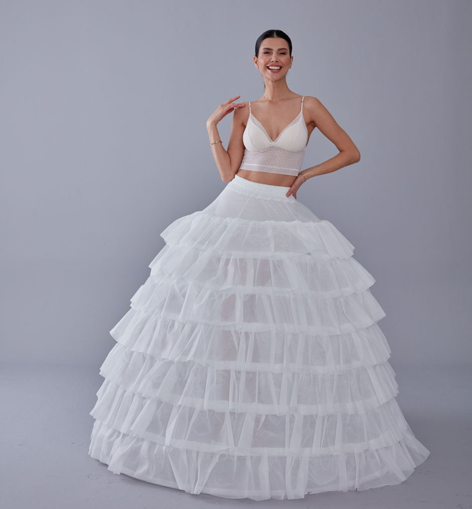 Quinceañera Dress Petticoat, Wedding Dress Underskirt, Bridal Ball Gown Crinoline