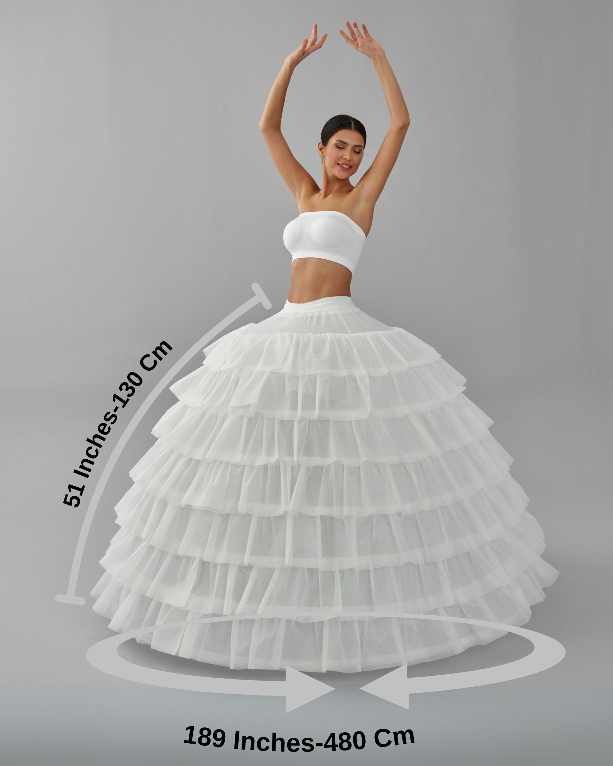 Women's Hoop Petticoat, Wedding Dress Underskirt, Ball Gown Crinoline