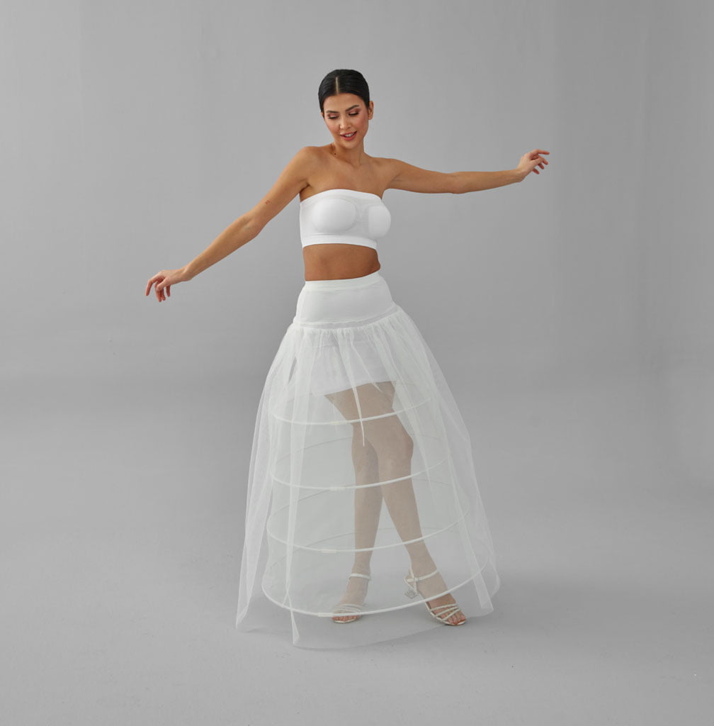 White Wedding Dress Underskirt - Petticoat for Enhanced Silhouette and Comfort