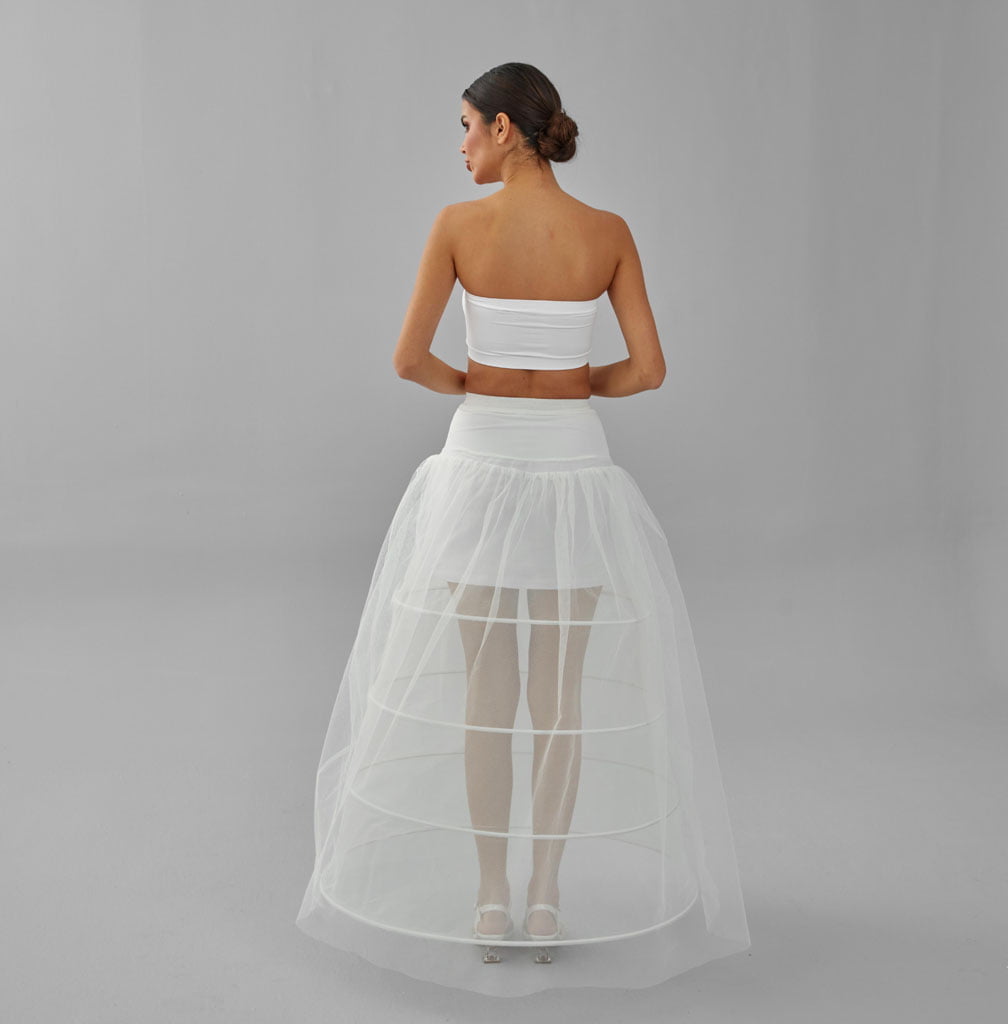 White Wedding Dress Underskirt - Petticoat for Enhanced Silhouette and Comfort