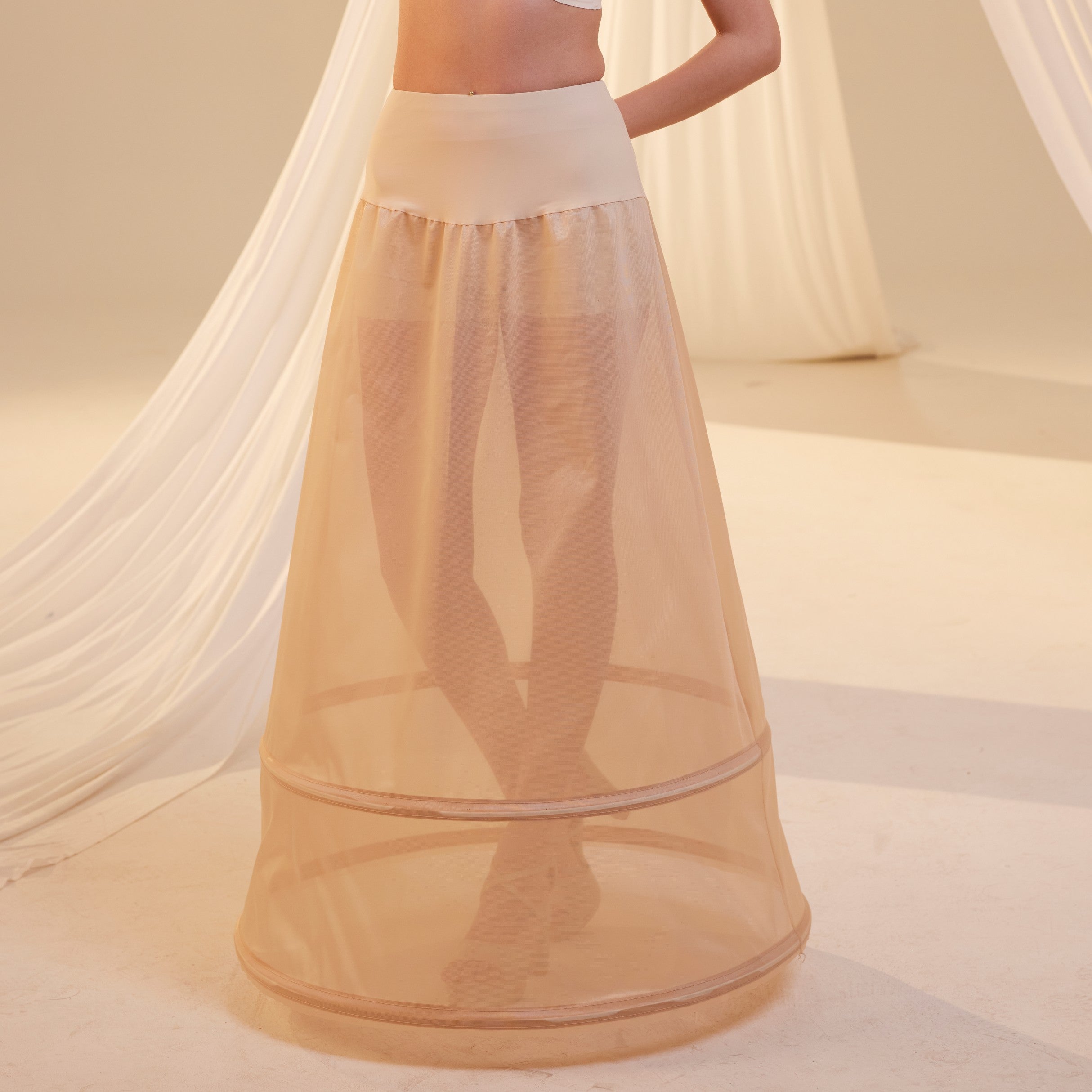Hoop Skirt, Wedding Dress Underskirt, White Petticoat Skirt Hoop Skirt, Wedding Dress Underskirt, White Petticoat Skirt