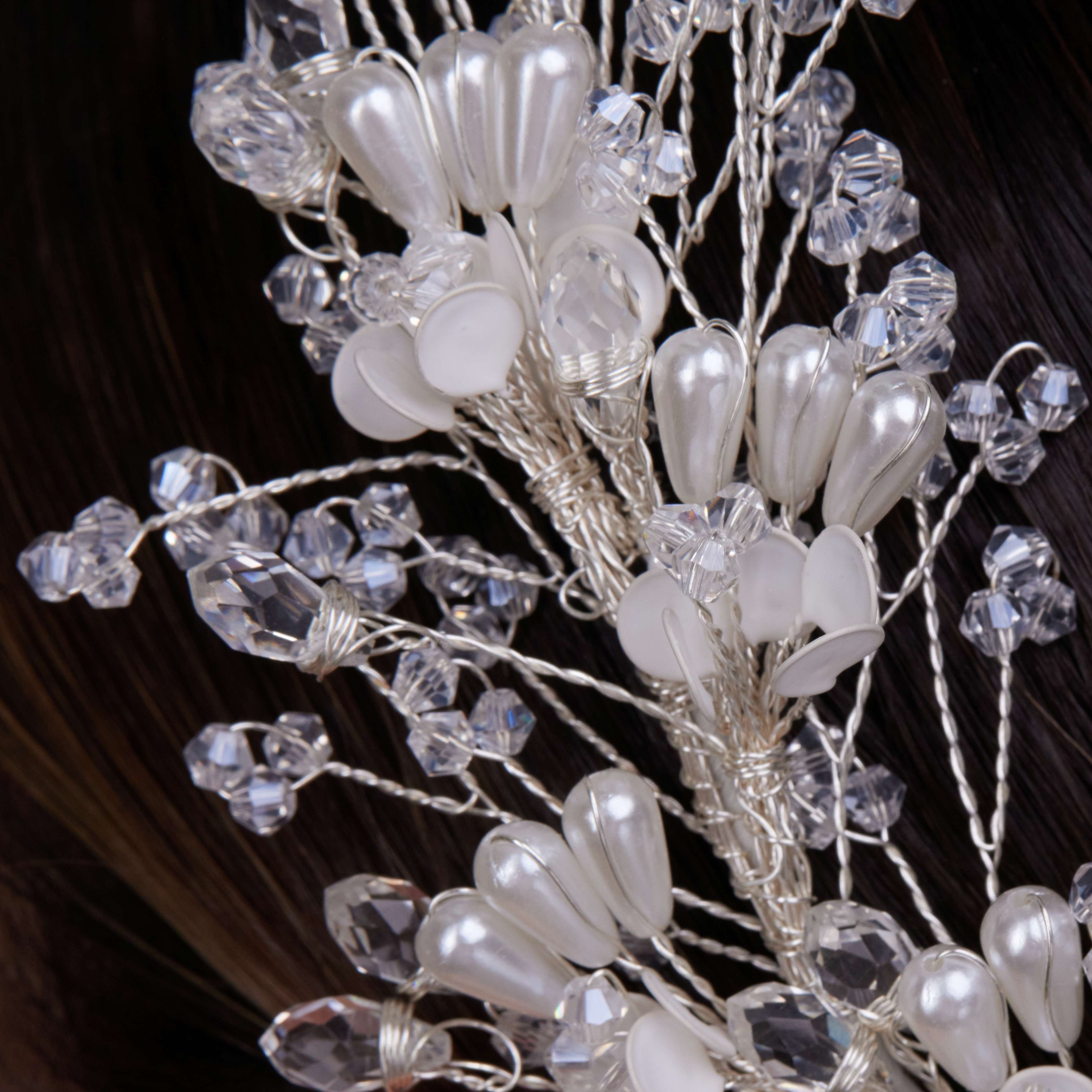 Handcrafted Resin Flower Wedding Hair Vine