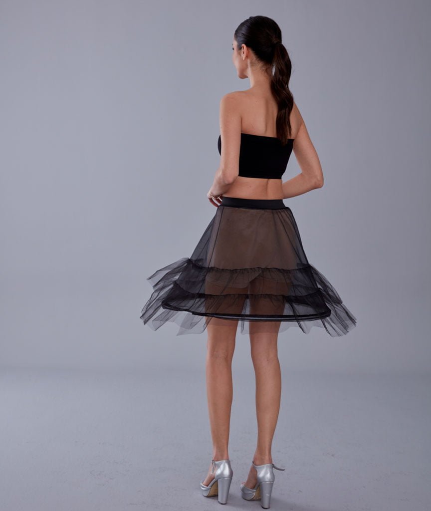 Wedding Dress Underskirt,Black Petticoat