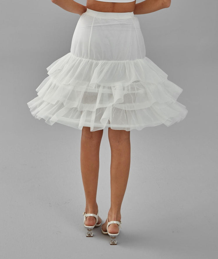 Lining Skirt Petticoat, Wedding Dress Underskirt, Black and White Petticoat