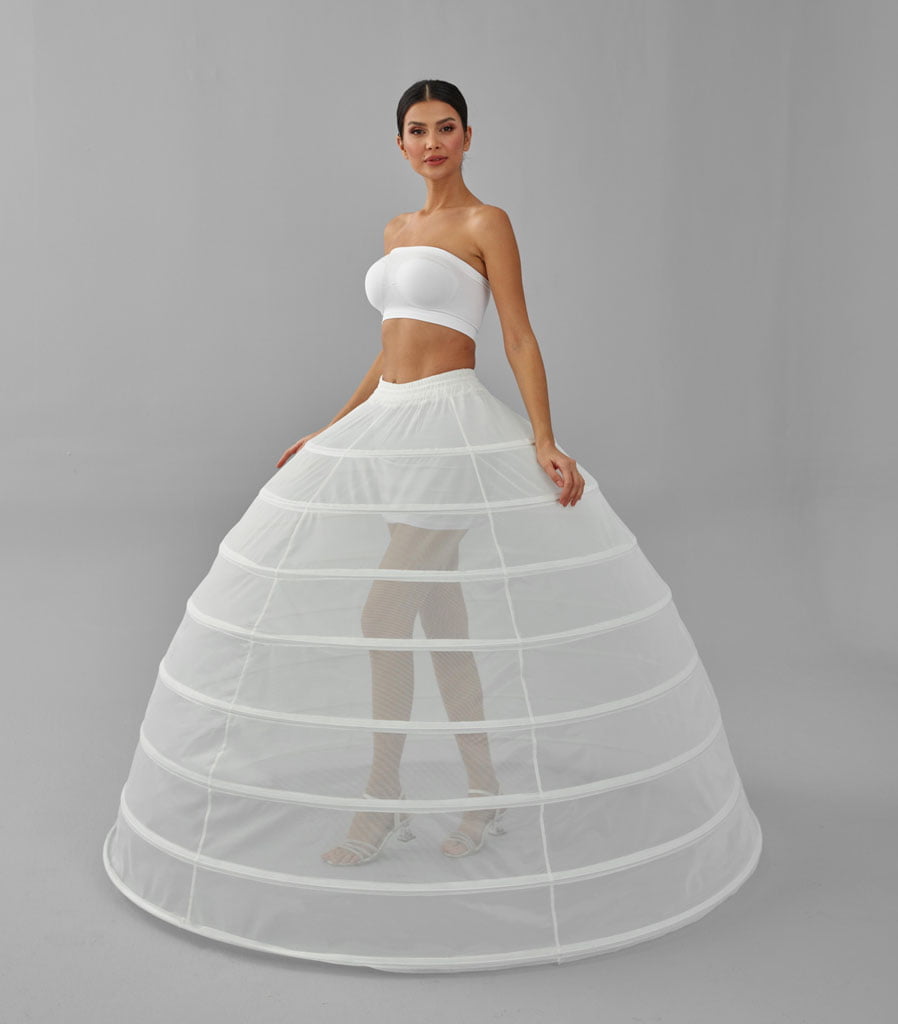 Wedding Dress Underskirt, White Petticoat