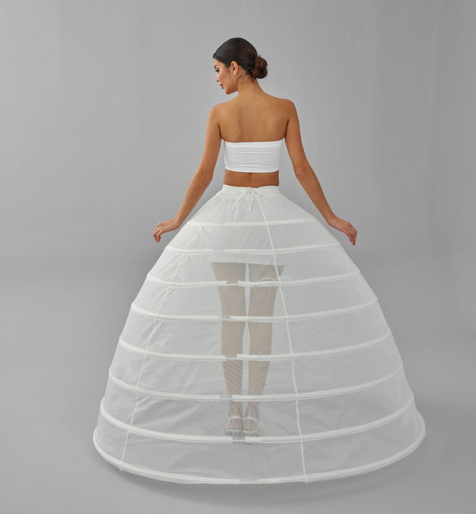 Wedding Dress Underskirt, White Petticoat