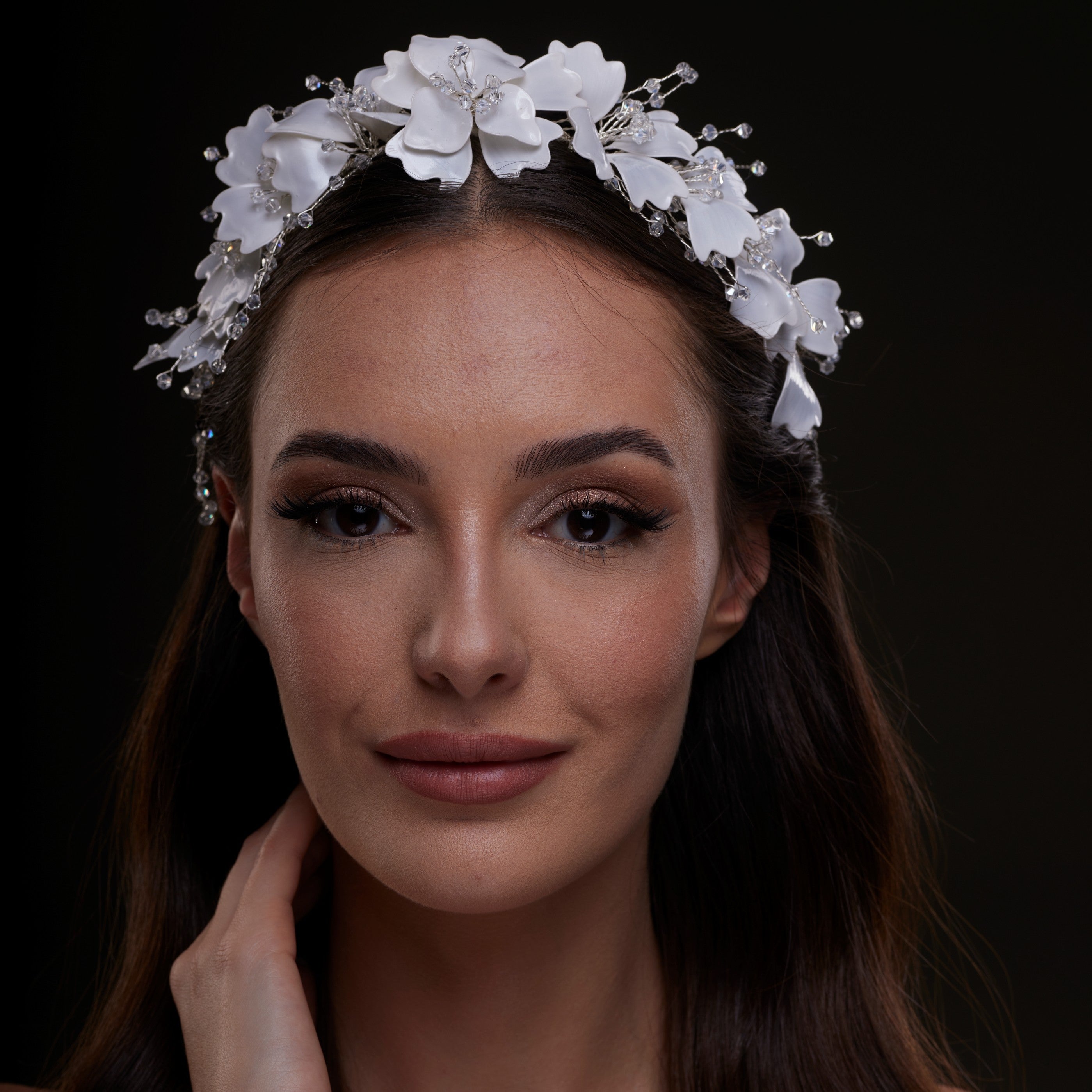 White Floral Hair Vine