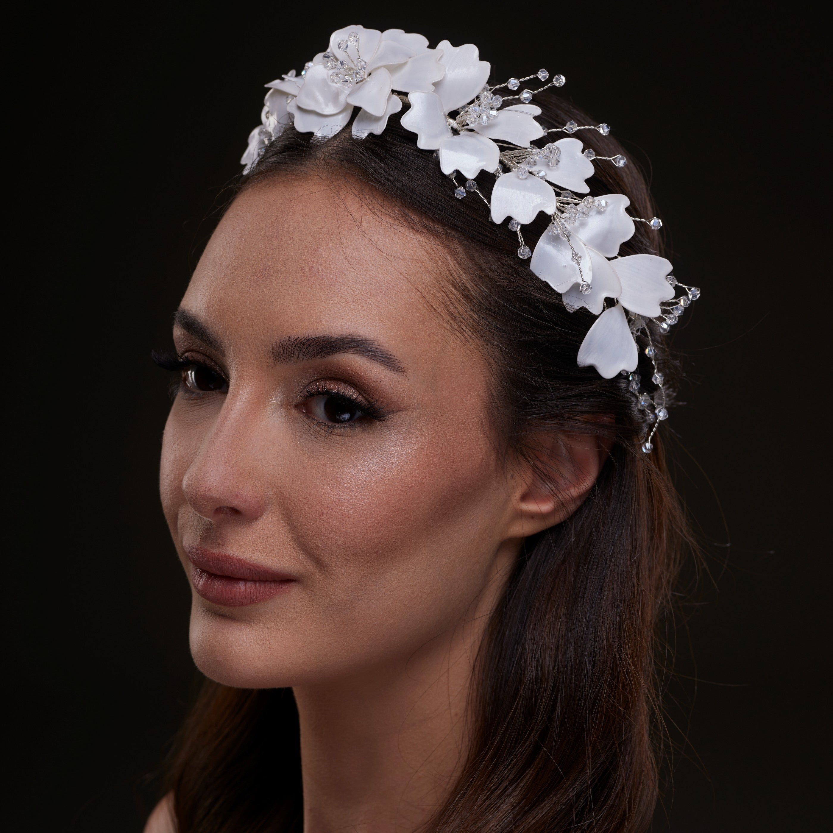 White Floral Hair Vine