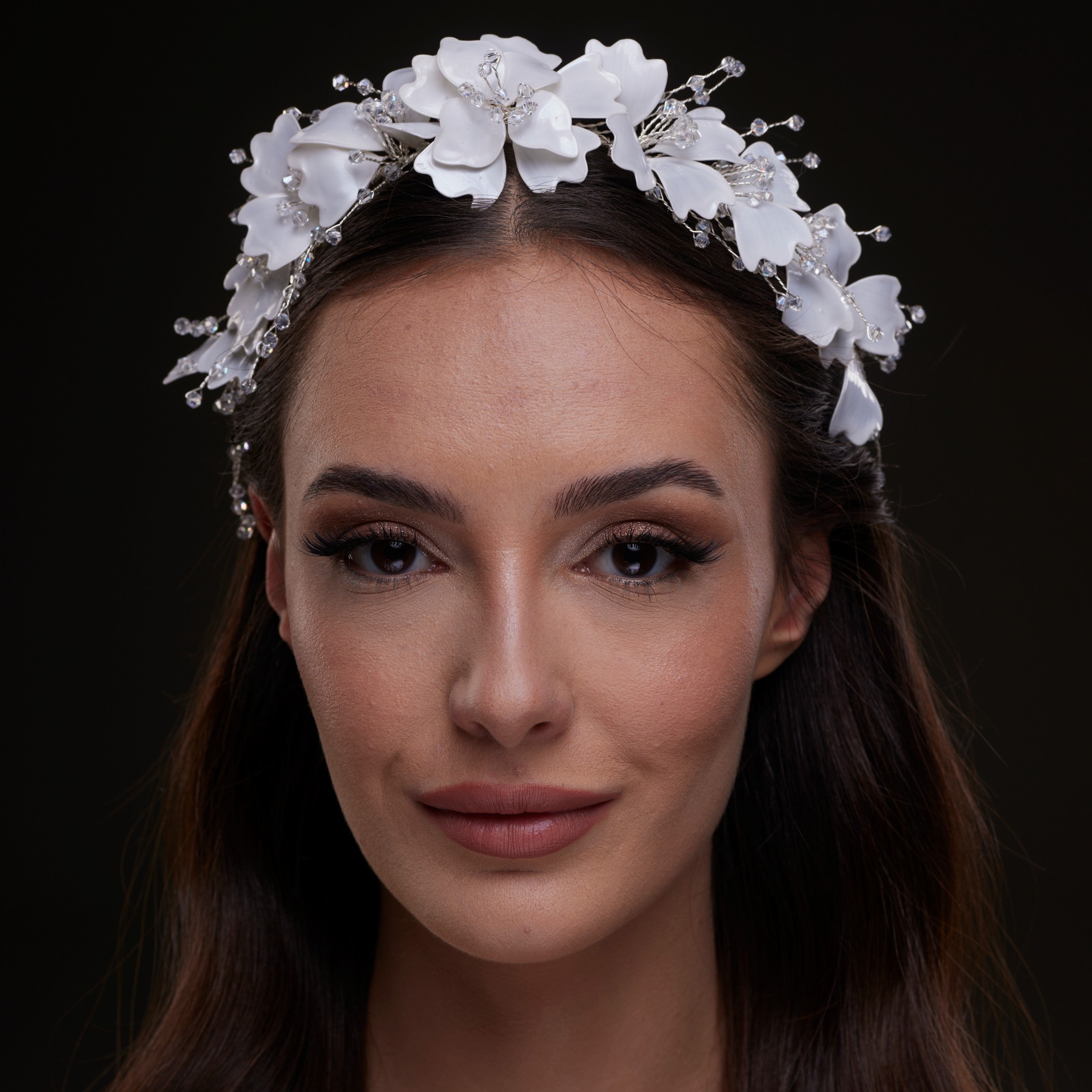 White Floral Hair Vine