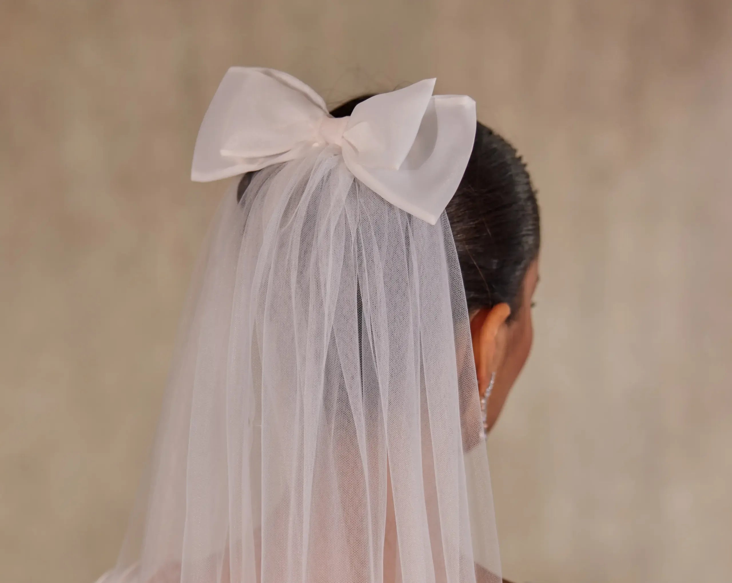 Elegant Bow Wedding Veil - Bridal Port