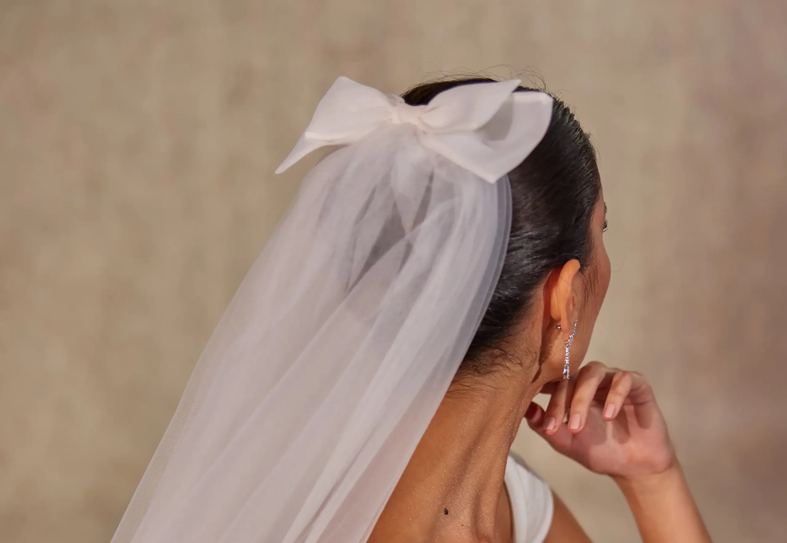 Elegant Bow Wedding Veil - Bridal Port