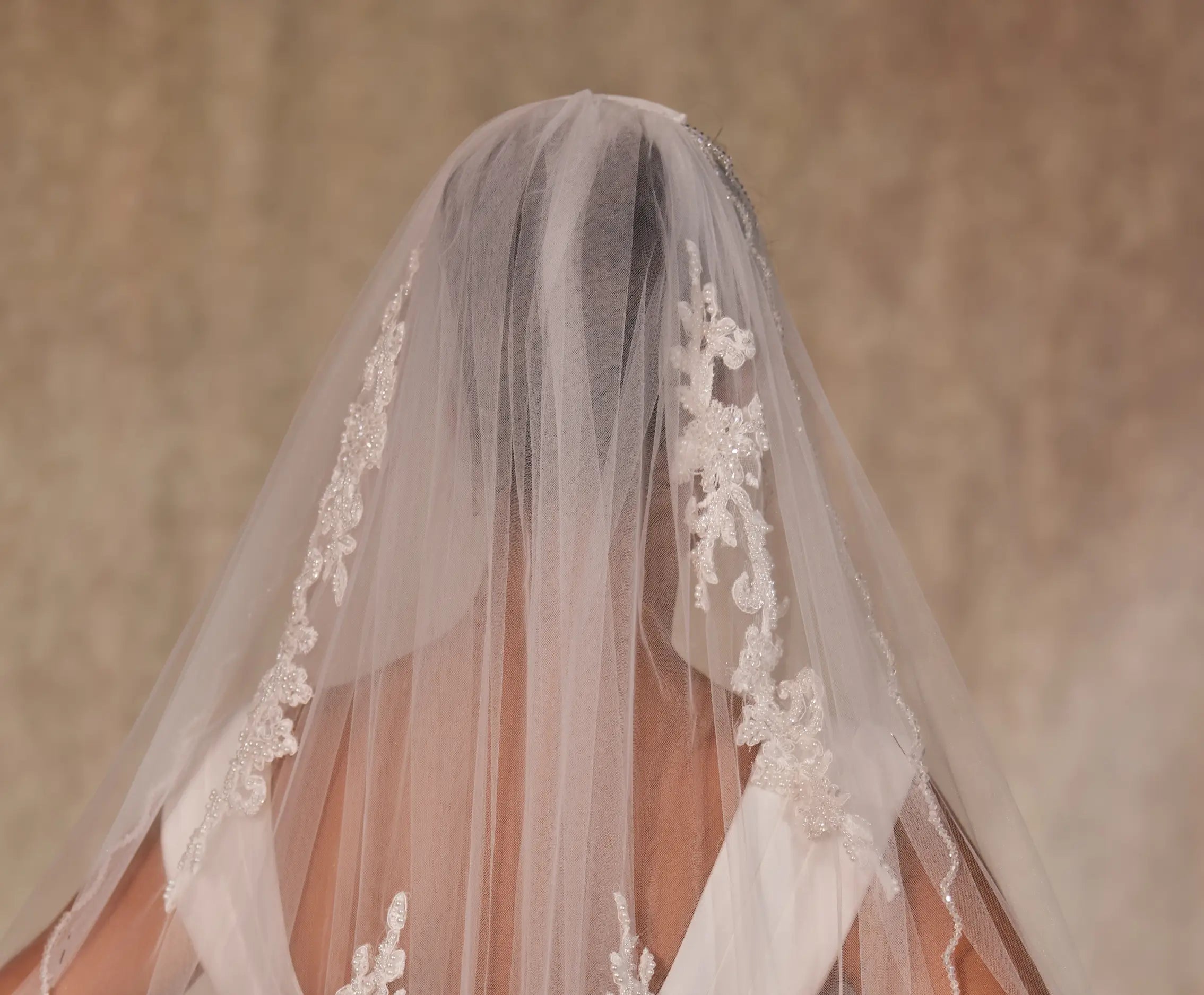 French Lace  Wedding Veil - D244 - Bridal Port