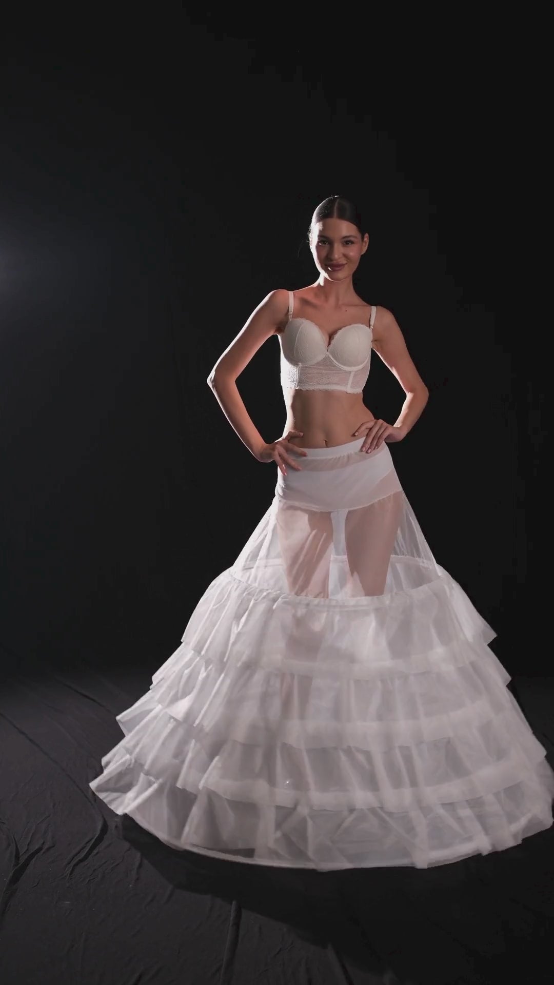 Mermaid Bridal Petticoat,Wedding Dress Underskirt,  Trumpet Crinoline, Ruffle Skirt Support