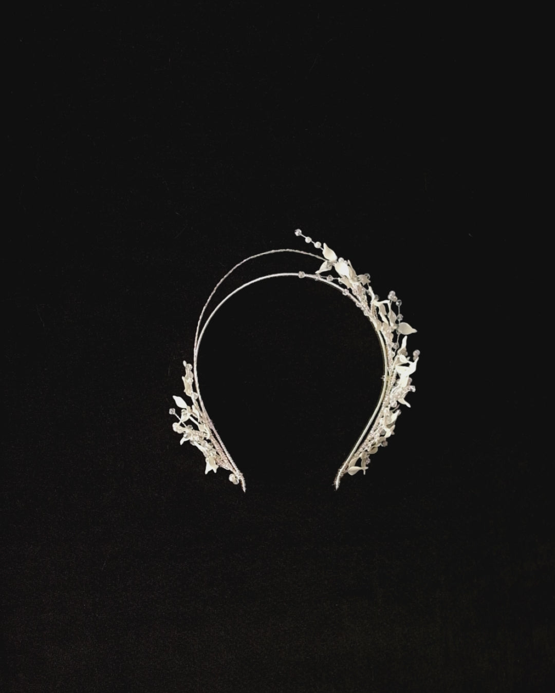 White Floral Bridal Hair Band